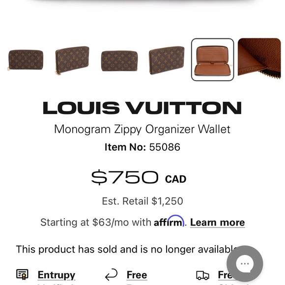 Authentic LOUIS VUITTON Monogram Zippy Organizer Wallet - Picture 15 of 15